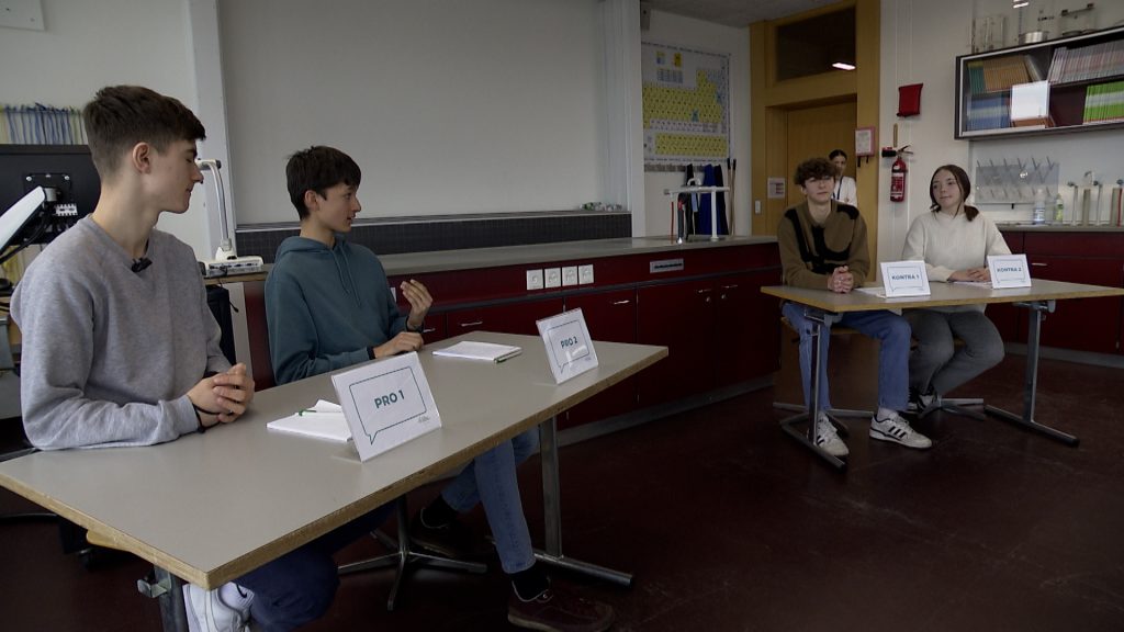 Hier lernen Schülerinnen und Schüler das Debattieren