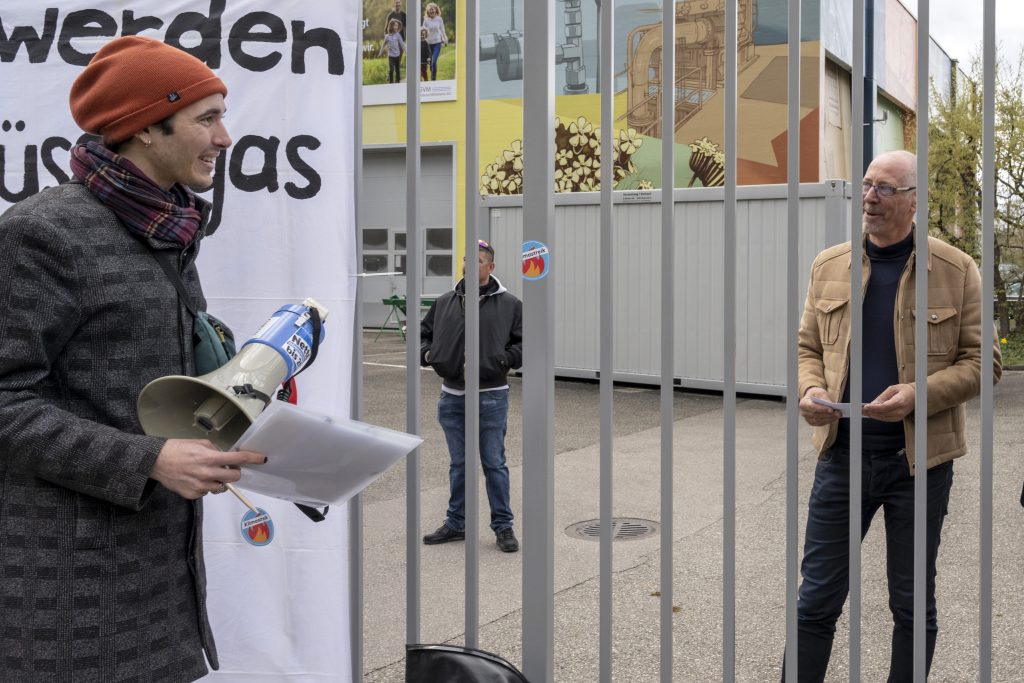 Klimastreik-Demo gegen LNG-Terminal in Muttenz
