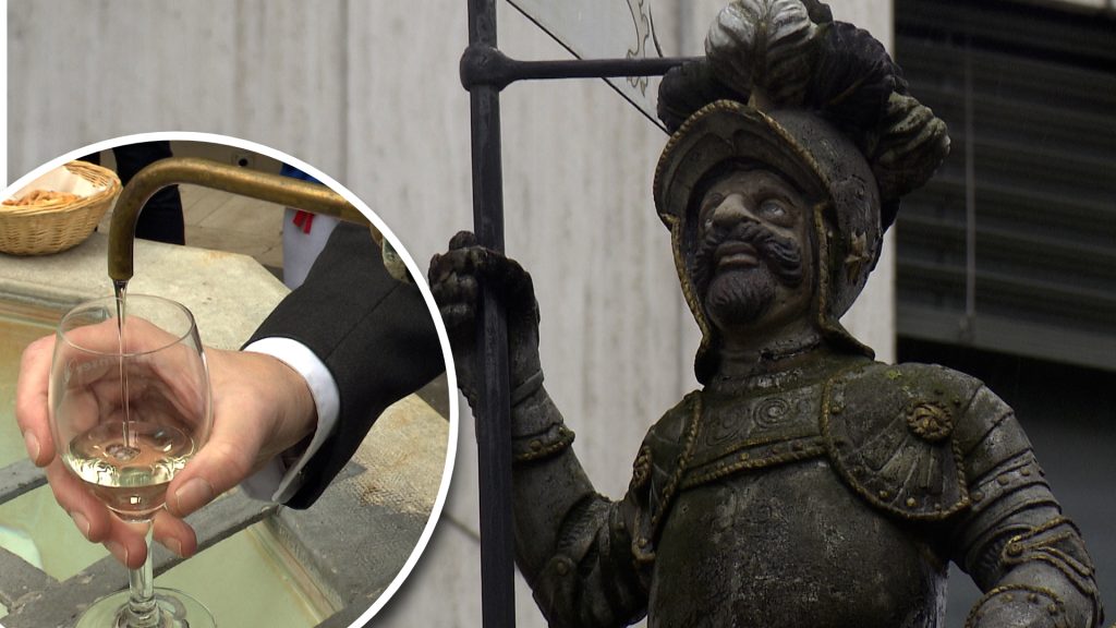 Weisswein zu Ehren von Zunft-Jubilar