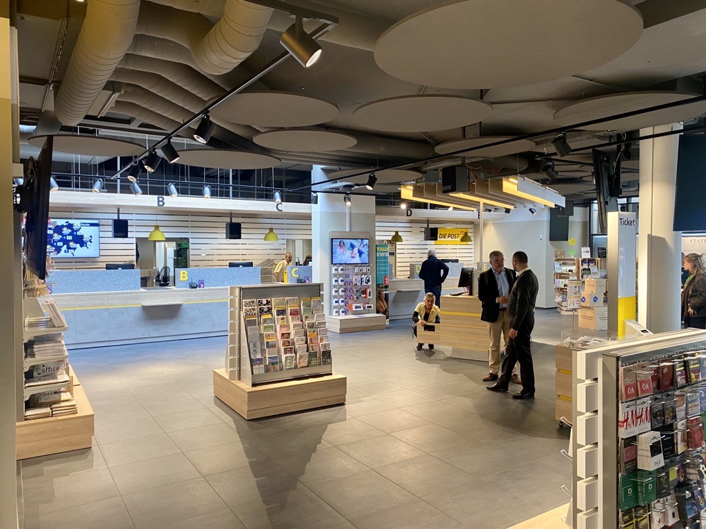 Das ist die neue Postfiliale beim Bahnhof SBB