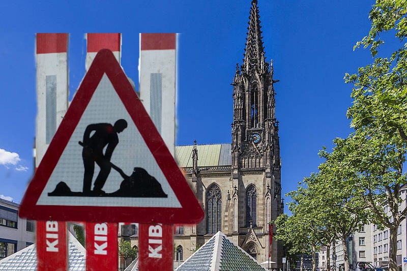 70 Meter über dem Boden – so arbeitet es sich auf der Baustelle im Elisabethenturm
