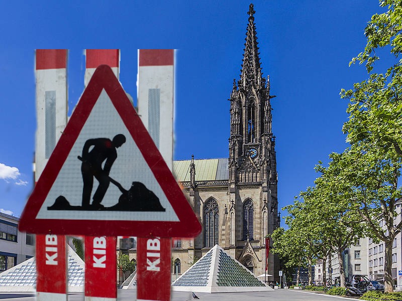 70 Meter über dem Boden – so arbeitet es sich auf der Baustelle im Elisabethenturm