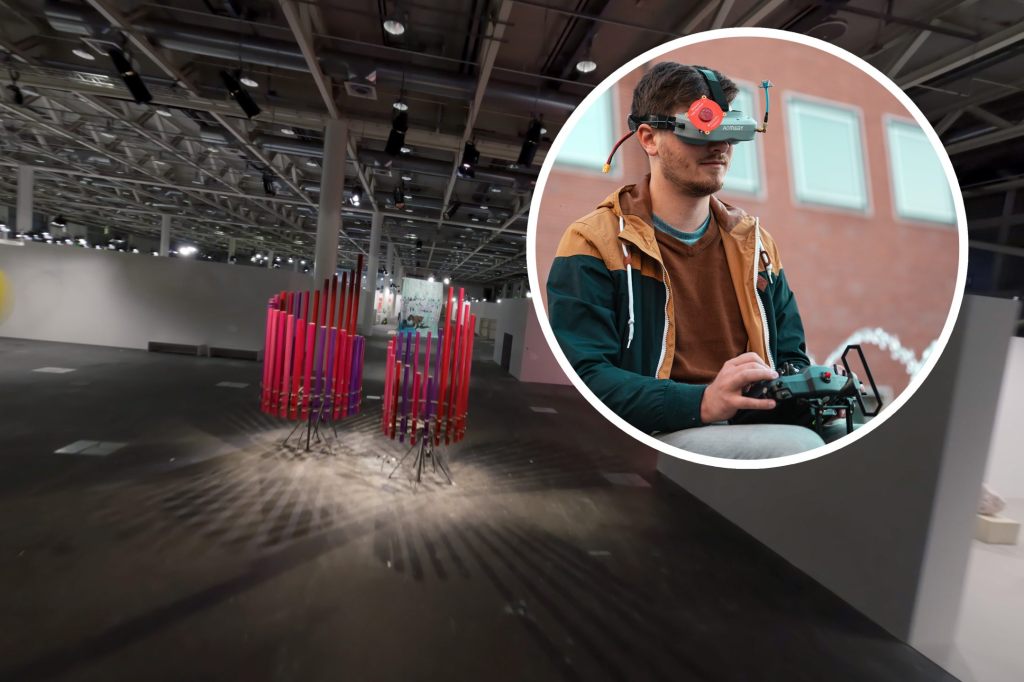 Er fliegt wie ein Vogel durch die Art Basel