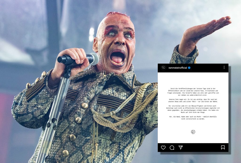 Rammstein veröffentlicht erstes Statement nach Vorwürfen gegen Lindemann