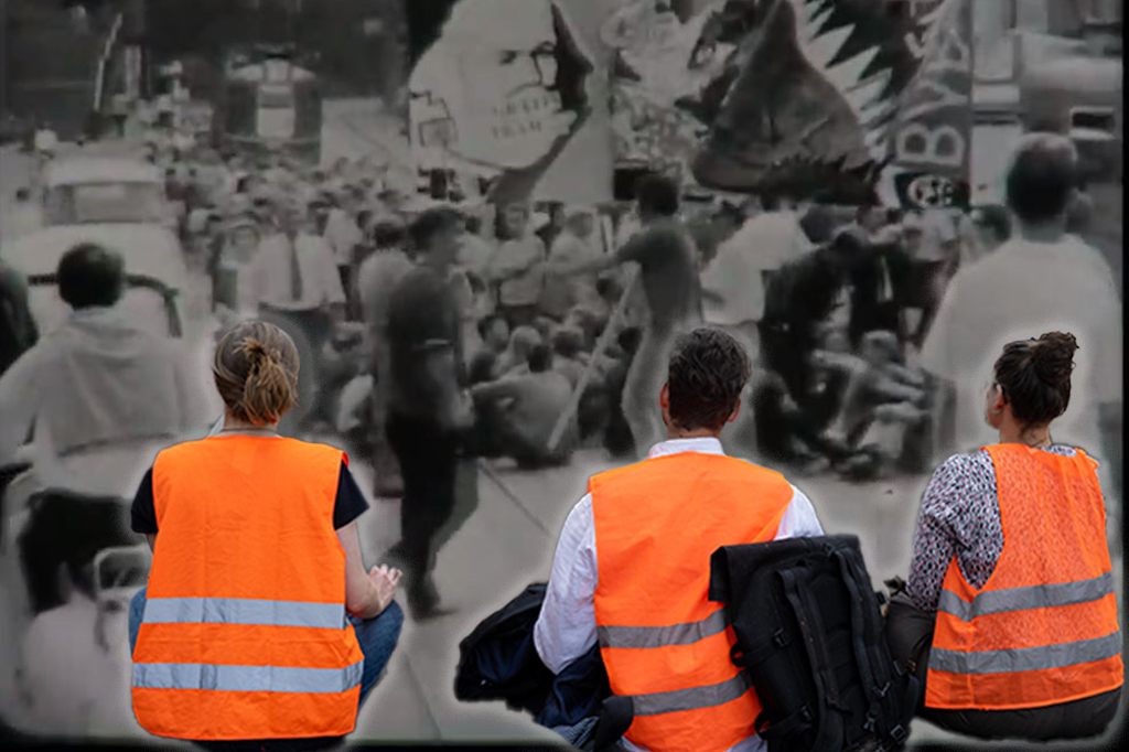 Waren Klimakleber schon vor 54 Jahren in Basel aktiv?