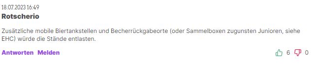 So reagiert die Community auf das Interview mit dem Catering-Verantwortlichen