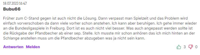 So reagiert die Community auf das Interview mit dem Catering-Verantwortlichen