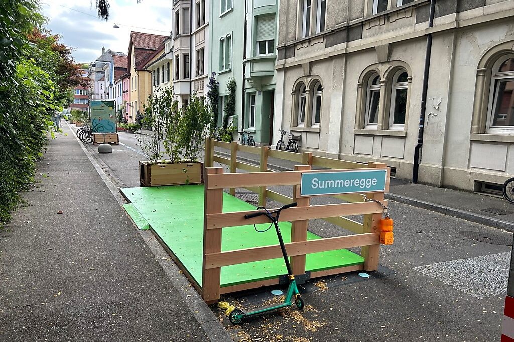 Auf stillgelegtem Parkplatz: Dies ist eine «Begegnungszone»