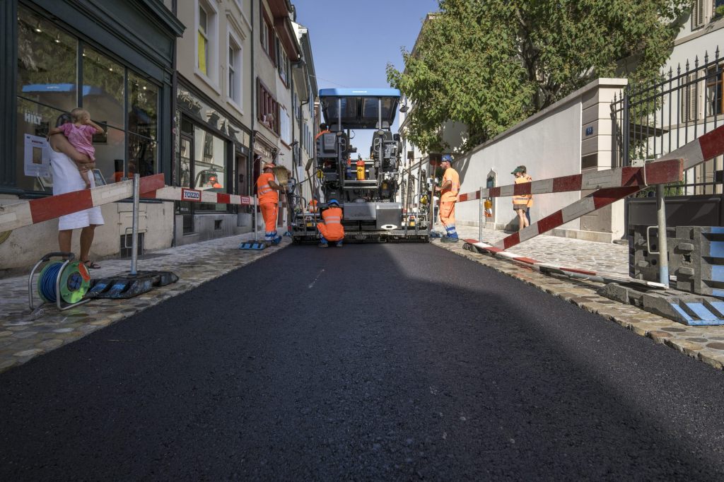 St. Alban-Vorstadt mit «grünem» Asphalt ausgestattet