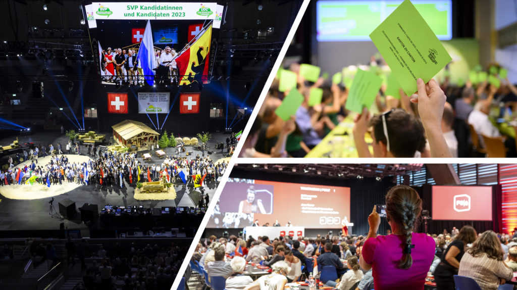 Drei Parteien lancieren heisse Phase des Wahlkampfs