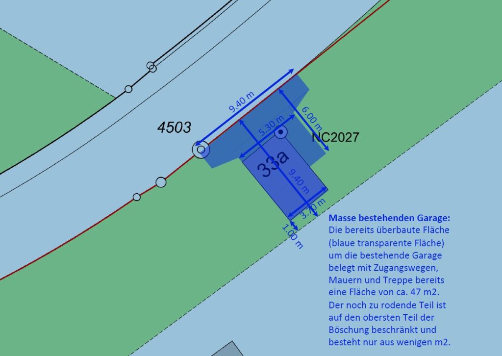 Ein Baum und vier Quadratmeter Wald bringen die Allschwiler auf die Palme