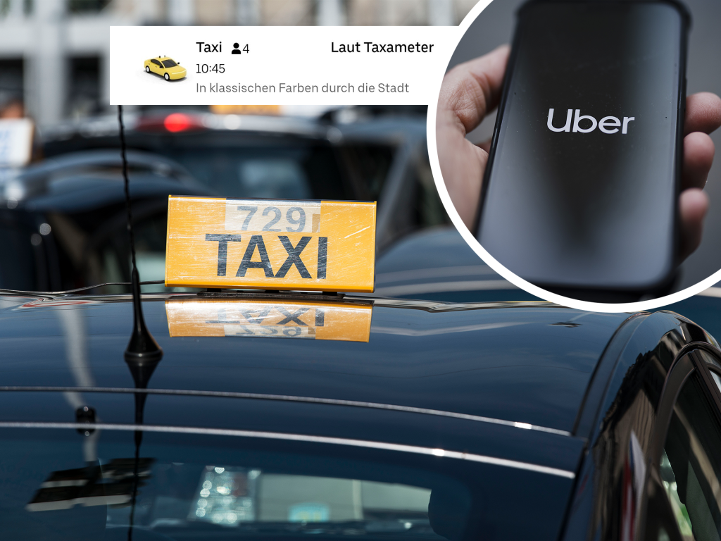 Jetzt kannst du dein Taxi über die Uber-App bestellen