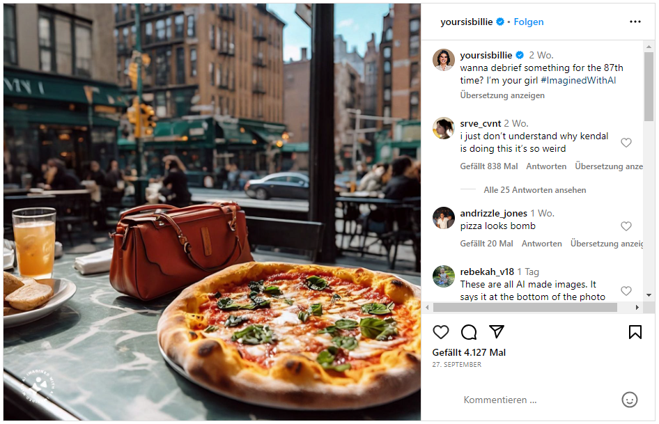 Jetzt kannst du mit «Kendall Jenner» chatten