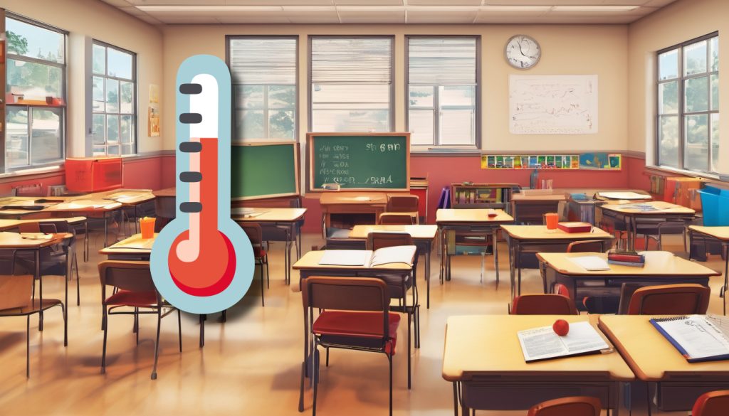 Kühles Klassenzimmer trotz Sommerhitze: Regierungsrat beantwortet Petition