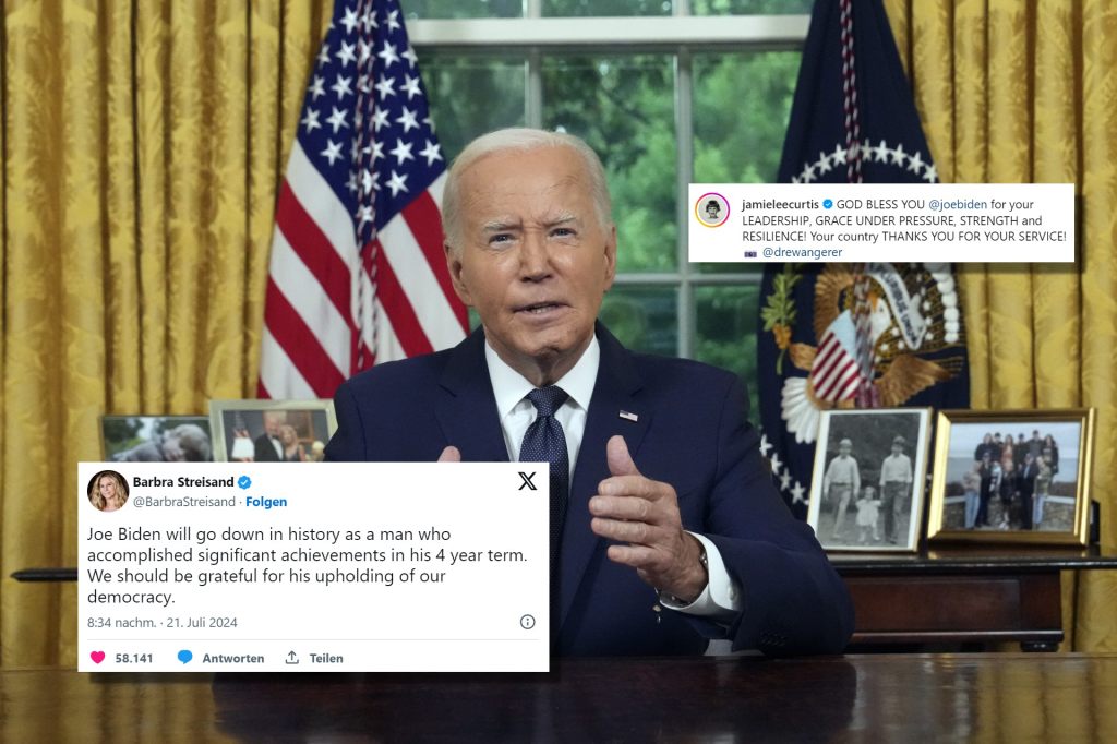 Hollywood reagiert auf Bidens Rückzug