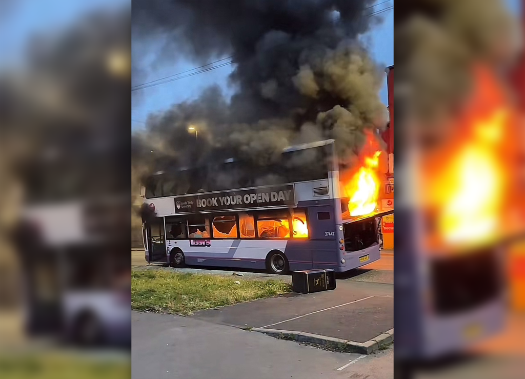 Chaotische Szenen bei Ausschreitungen in Leeds