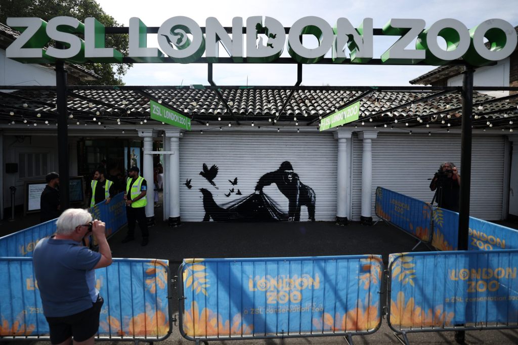 Banksy lässt am Londoner Zoo die Tiere frei