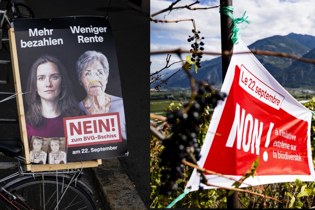 Beide nationalen Vorlagen scheitern