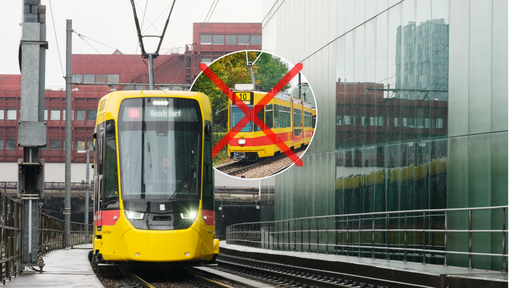 Neue Tina-Trams der BLT in Betrieb