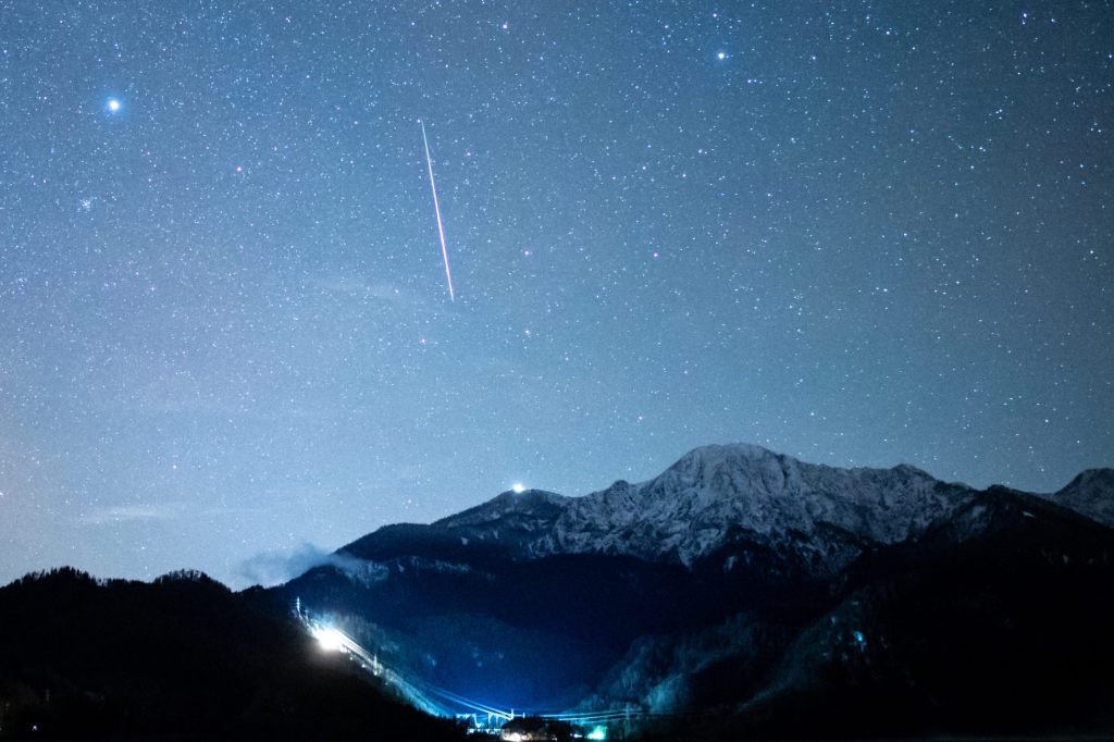 Vermehrt Sternschnuppen am Nachthimmel