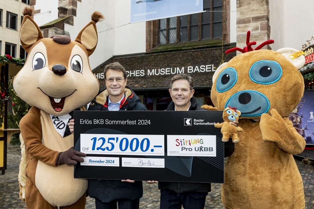 BKB spendet 125’000 Franken an die Stiftung Pro UKBB