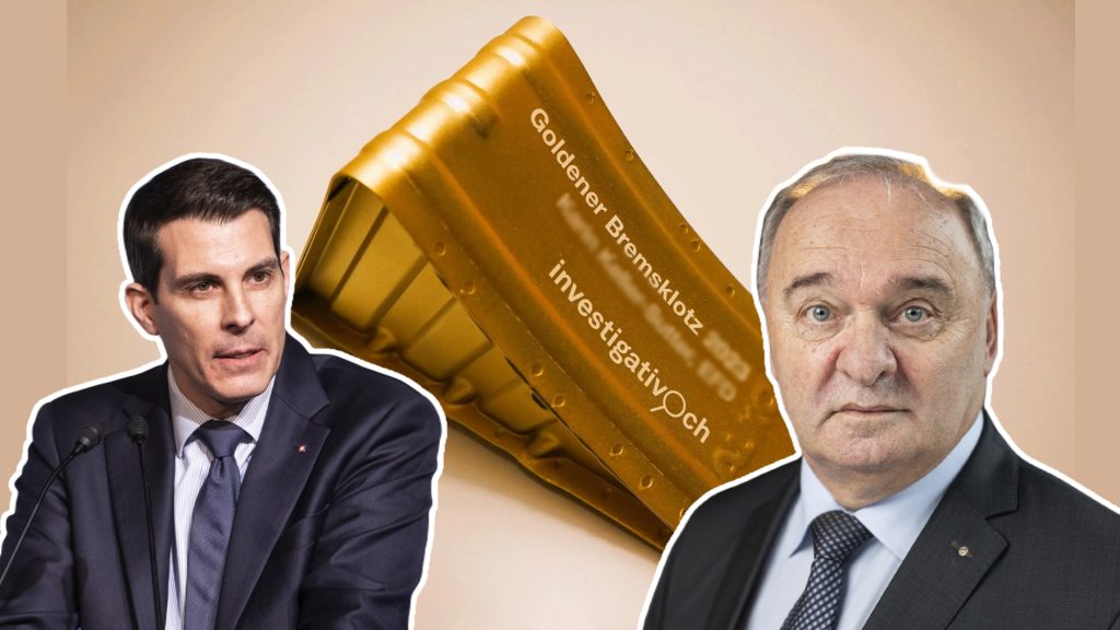 «Goldener Bremsklotz» für FDP-Präsident Burkart und Ex-SVP-Ständerat