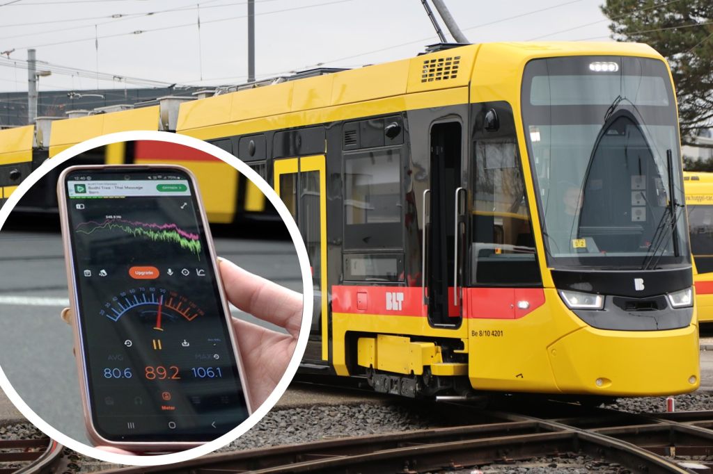 Das neue Tina-Tram macht Lärm – BLT sucht nach Lösung
