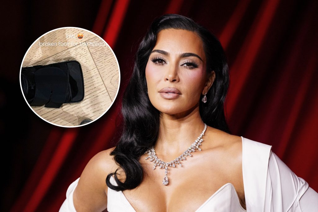 Kim Kardashian bricht sich kurz vor Weihnachten den Fuss – und nervt sich gewaltig