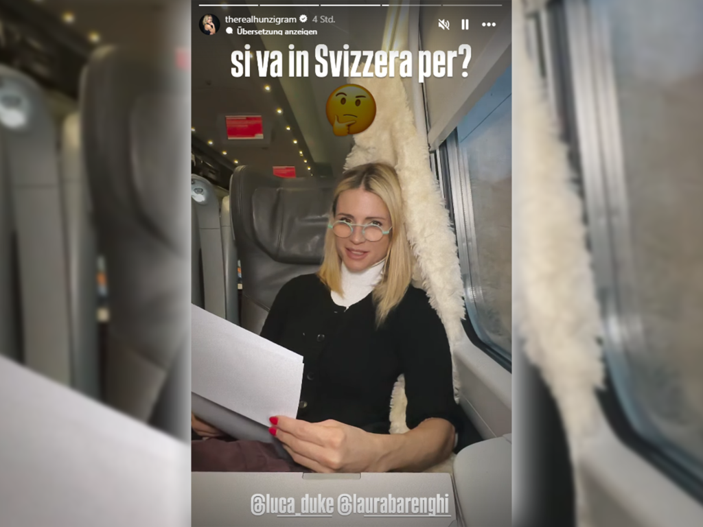 ESC-Team nimmt Michelle Hunziker am SBB in Empfang