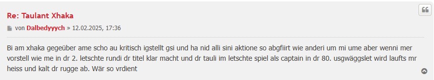 Xhaka-Rücktritt: ein Name, viele Reaktionen