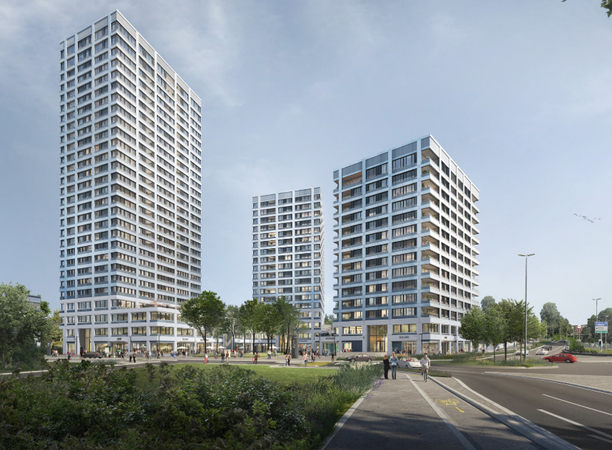 Baustart dreier neuer Hochhäuser: Spatenstiche für das Schänzli-Projekt gesetzt