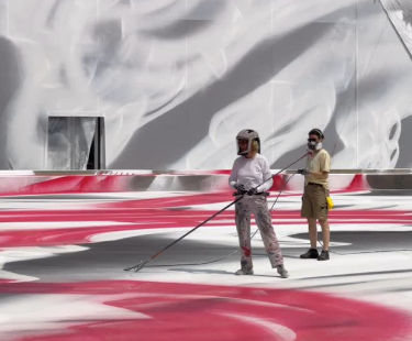 Der Messeplatz erhält einen farbigen Anstrich