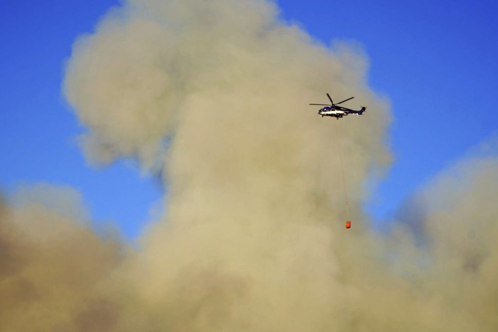 Grosser Waldbrand in Südfrankreich