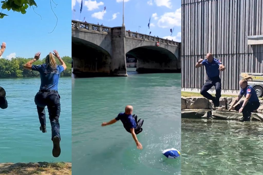 Diese Challenge lässt die Polizei baden gehen