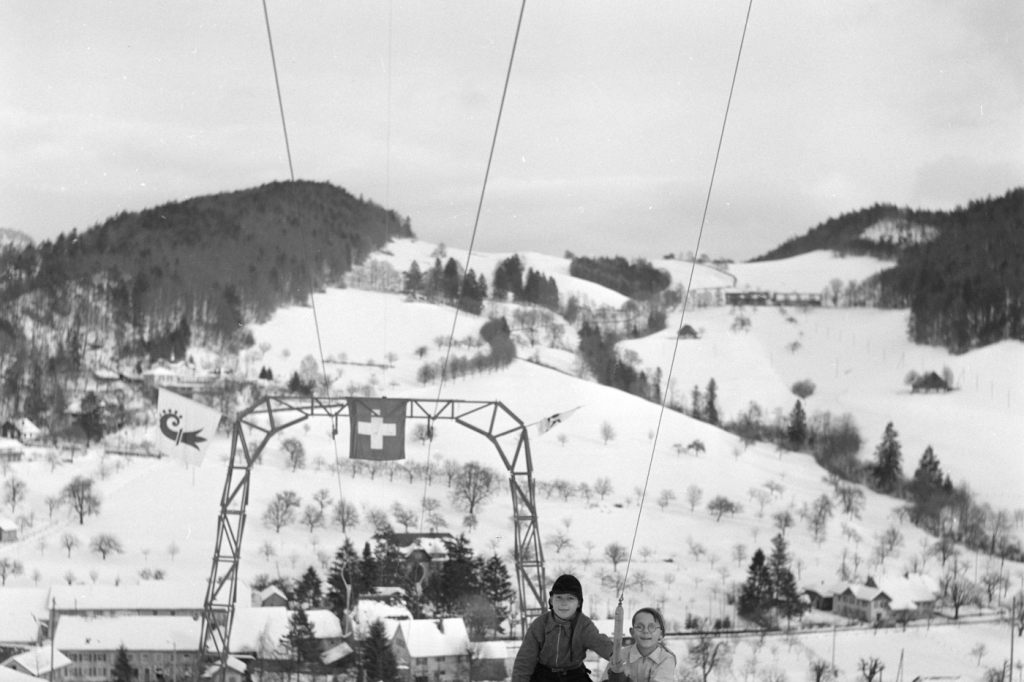 Der untere Skilift in Langenbruck wird abgebrochen