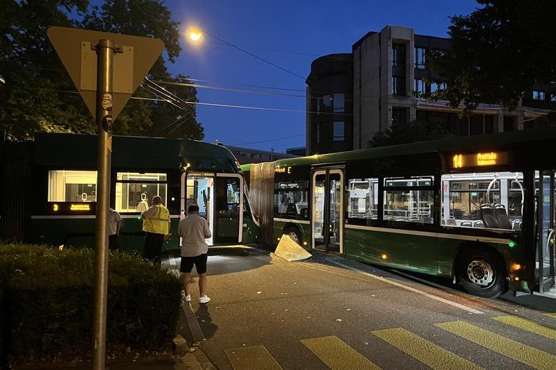 Beim Zusammenstoss in der St. Alban-Anlage gab es keine Verletzten
