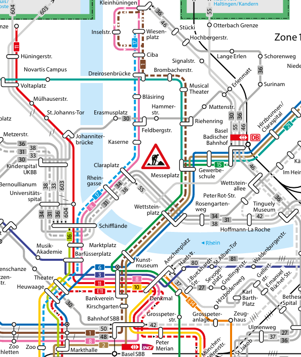 Bin ich im richtigen Drämmli? Bauarbeiten führen zu doppelter Umleitung des 6er-Trams