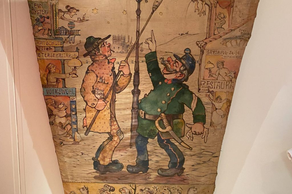 Ein Laternenbild von 1905 sucht ein neues Zuhause