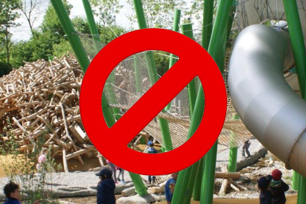 Spielplatz des Tierparks Lange Erlen vorübergehend geschlossen