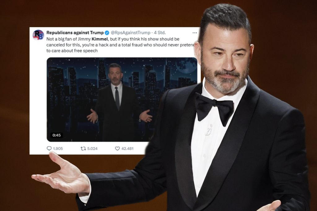 Kimmels US-Talkshow wegen «beleidigenden» Kirk-Äusserungen vorerst abgesetzt