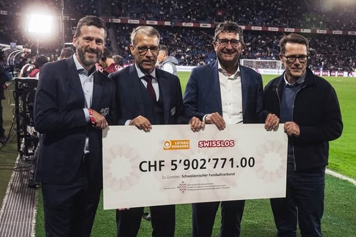 5,9 Millionen an Lotteriegeldern für den Schweizer Fussball