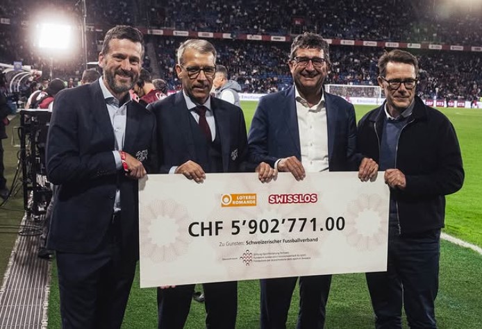 5,9 Millionen an Lotteriegeldern für den Schweizer Fussball
