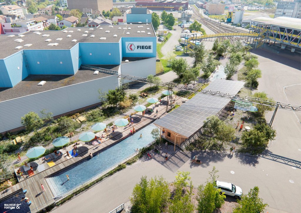 Wo heute Gleise sind: In Münchenstein entsteht der längste Naturpool der Schweiz