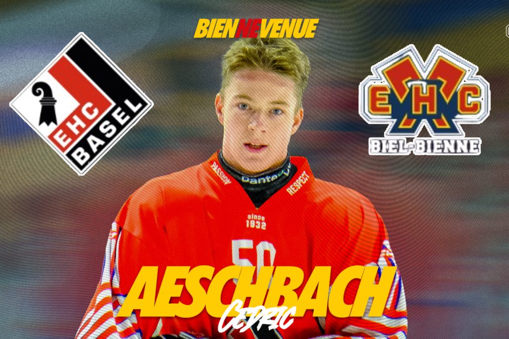 EHC Basel-Verteidiger Cedric Aeschbach wechselt zu Biel