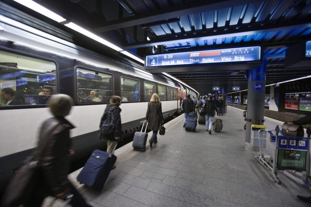 Zug geriet am Flughafen Zürich in Brand