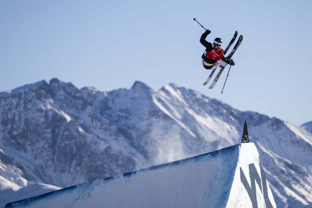 Ragettli und Gremaud neben dem Podest