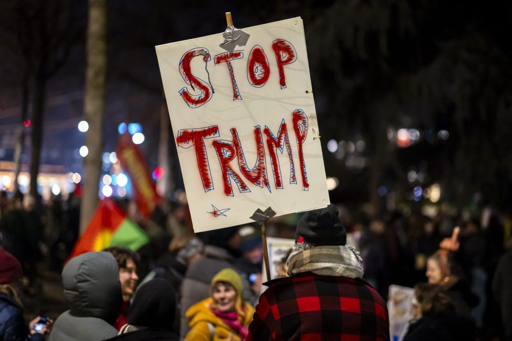 Demonstration gegen Trump in Zürich zum Auftakt des WEF