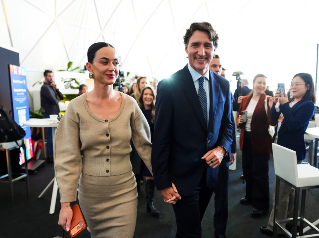 Katy Perry und Justin Trudeau verliebt in Davos
